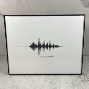 You Are My Sunshine Soundwave 8x10 Contemporary Frame